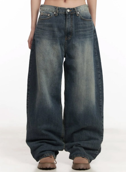 Leilani Washed Baggy Jeans